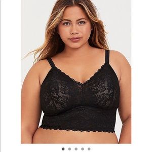 TORRID Black Lace Bralette size 3x